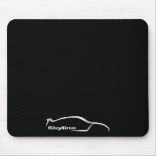 Skyline Silver Silhouette Mouse pad