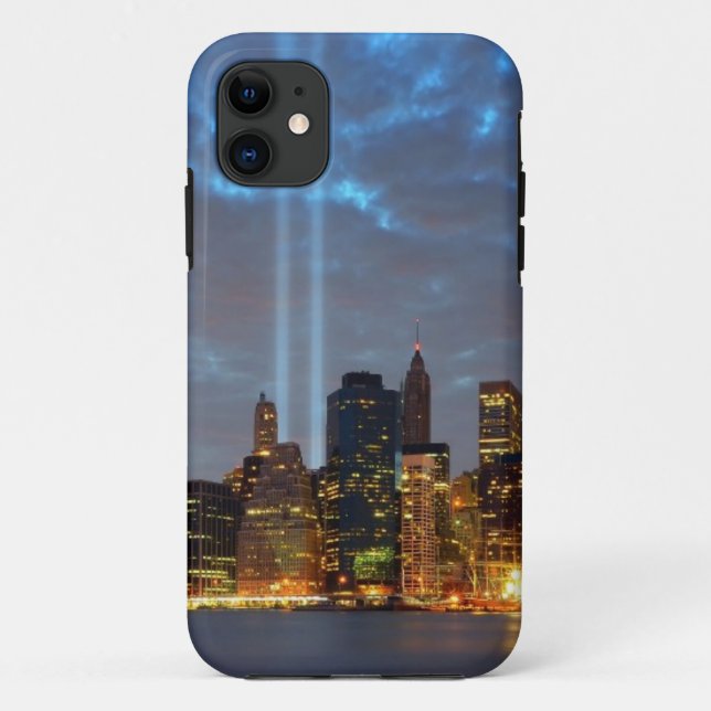 Skyline view of city in night. Case-Mate iPhone case (Back)