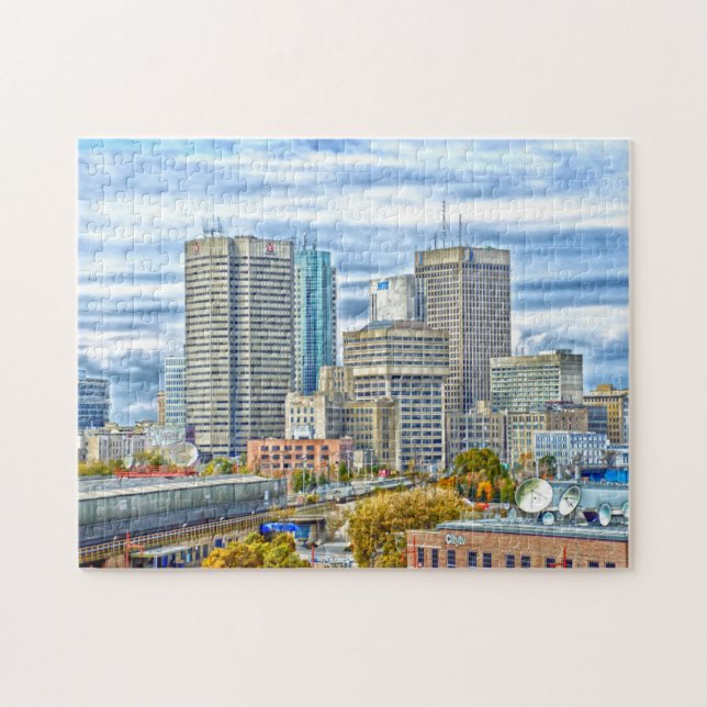 Skyline Winnipeg Canada. Jigsaw Puzzle (Horizontal)
