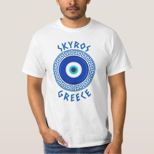 Skyros, Greece - Greek Evil Eye T-Shirt