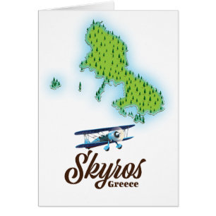 Skyros Greece island map