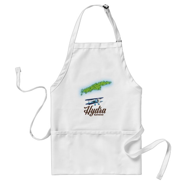 Skyros Greece island map Standard Apron (Front)