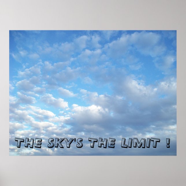 Sky's The Limit Poster (Front)