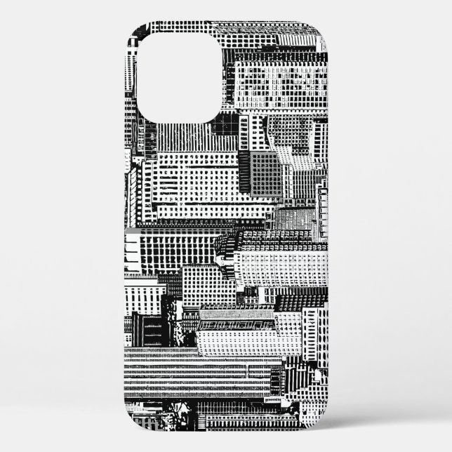 Skyscraper City Isometric Seamless Texture Case-Mate iPhone Case (Back)