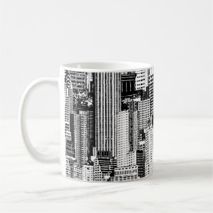 Skyscraper City Isometric Seamless Texture Coffee Mug