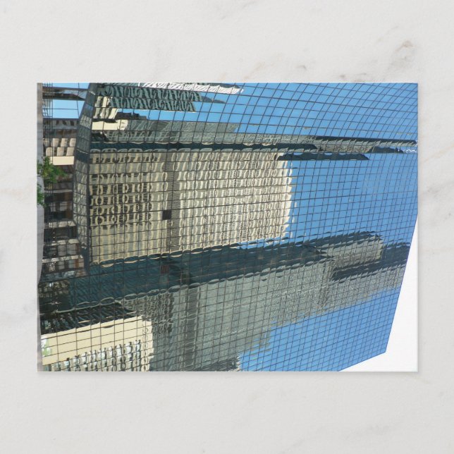Skyscraper Reflection Postcard (Front)