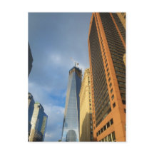Skyscraper Reflections of New York Postcard