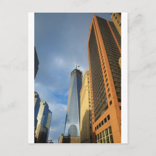 Skyscraper Reflections of New York Postcard