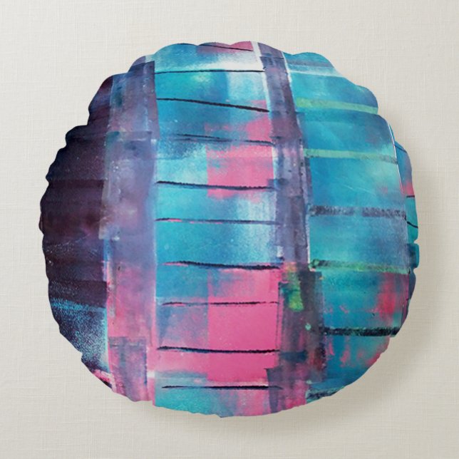 Skyscraper Round Cushion (Front)