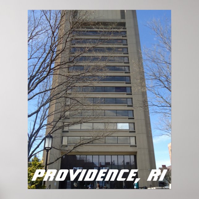 Skyscraper, Thayer Street, Providence, RI Poster (Front)