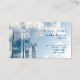 Skyscrapers Clouds Professional business card