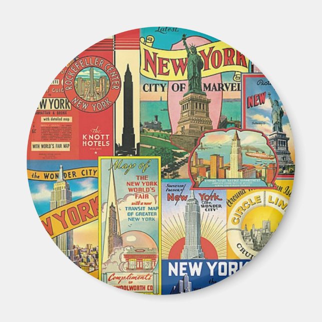 Skyscrapers in New York - Imam Magnet (Front)