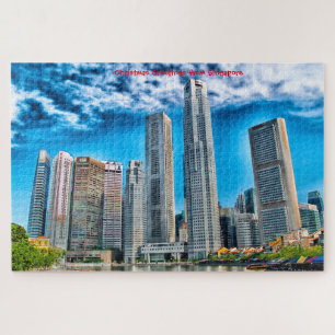 Skyscrapers Singapore Skyline . Jigsaw Puzzle