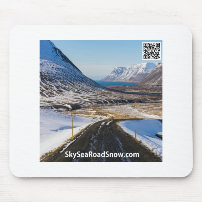 SkySeaRoadSnow - Mouse Pad (Front)