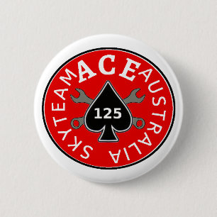 Skyteam ACE riders Australia 6 Cm Round Badge