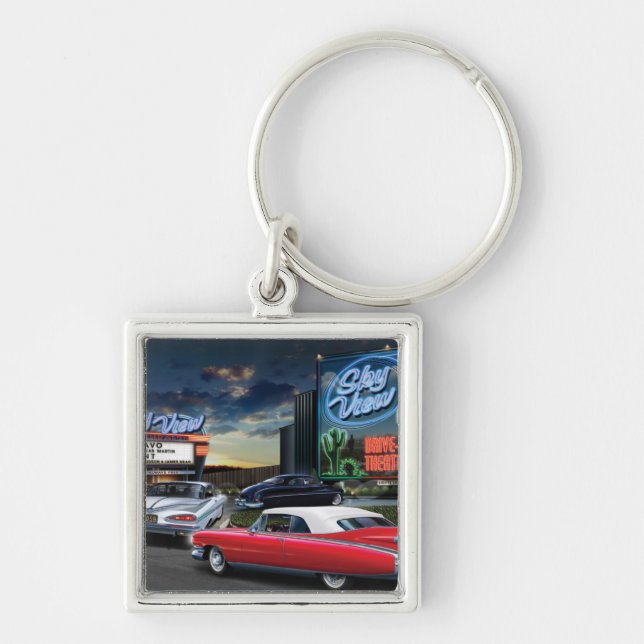 Skyview Drive In Key Ring (Front)