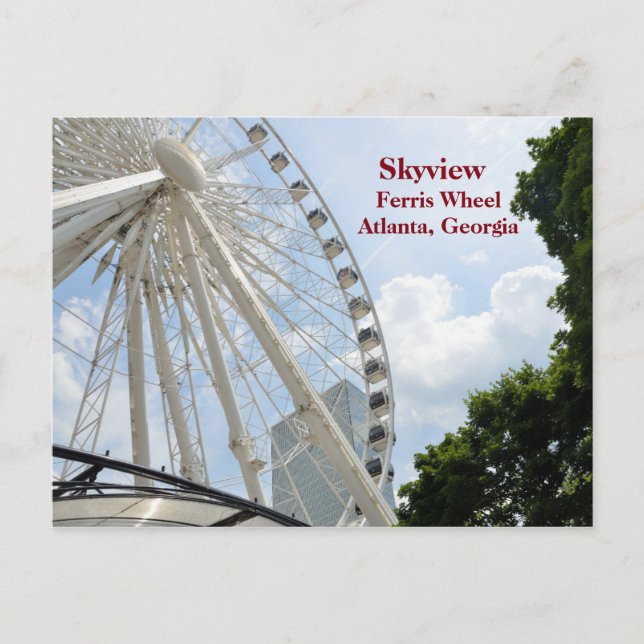 Skyview Ferris Wheel Atlanta, Georgia Postcard (Front)