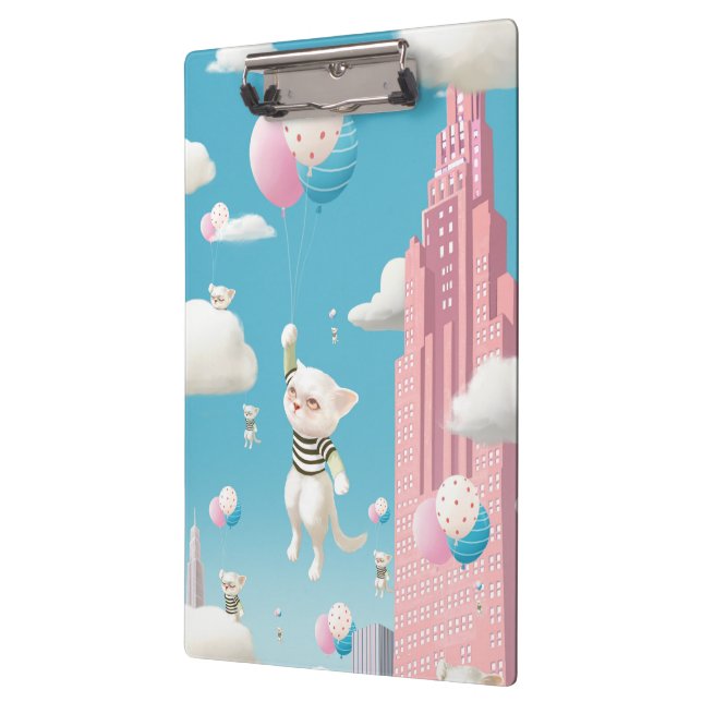 Skyward Bound Kittens Clipboard (Left)