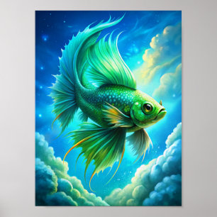 "Skyward Swim" Poster