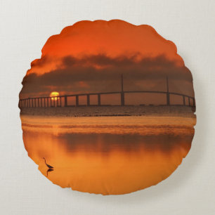 Skyway Bridge Round Cushion