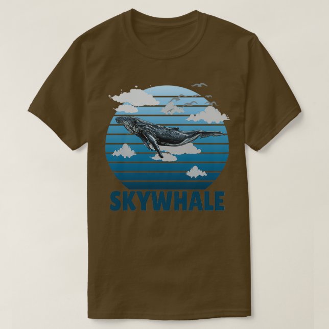 Skywhale in the clouds T-Shirt (Design Front)