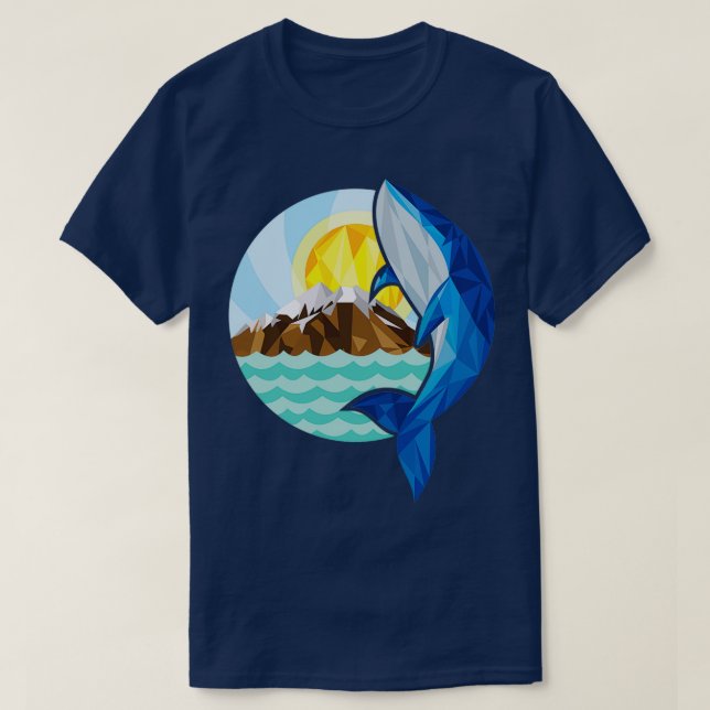 Skywhale Whale In The Sky T-Shirt (Design Front)
