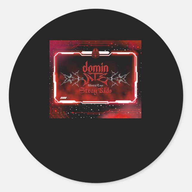 Skz Dominate Concert Theme (red Version) Sticker  (Front)