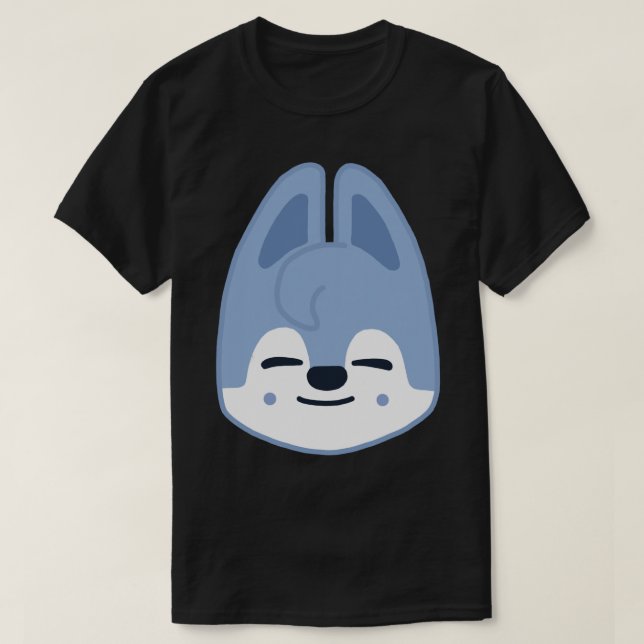 SKZOO Wolf Chan Stray Kids Bang Chan Sticker T-Shirt (Design Front)