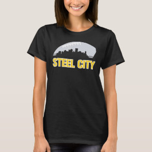 Sl City Skyline Football Pittsburgh Football T-Shirt
