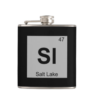 Sl - Salt Lake City Utah Chemistry Periodic Table Hip Flask