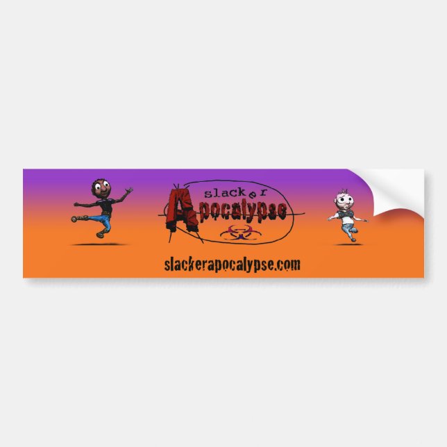 Slacker Apocalypse Bumper Sticker (Front)