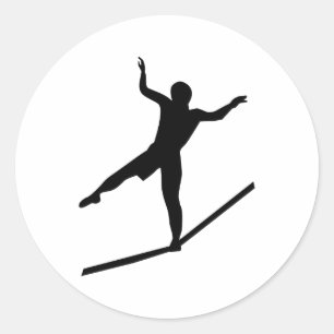 Slackline Classic Round Sticker
