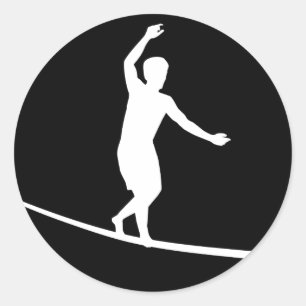 Slackline Classic Round Sticker