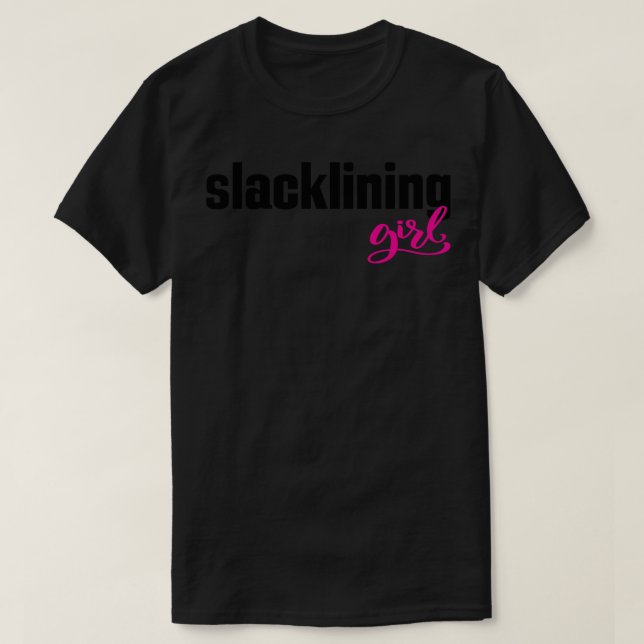 Slacklining Girl T-Shirt (Design Front)