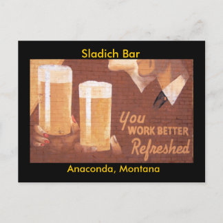 Sladich Bar Postcard