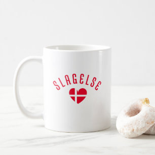 SLAGELSE Denmark Heart Coffee Mug