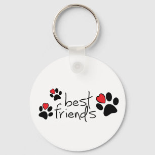Slagon best friend, ik hou van mijn hond of kat. key ring