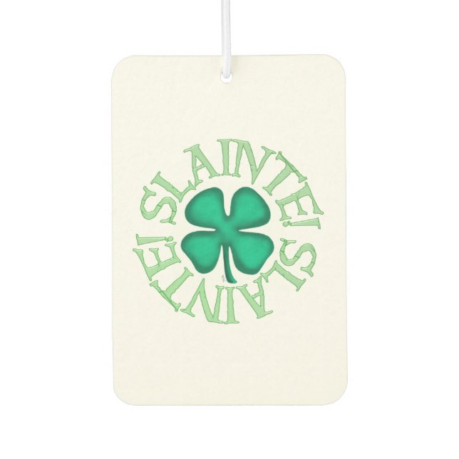 Slainte car air freshener (Front)
