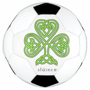 Slainte Celtic Shamrock Green St. Patrick's Day Football