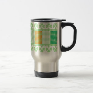 Slainte Flag Shamrock Stainless Steel Travel Mug