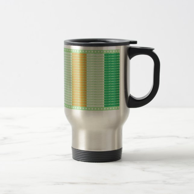 Slainte Flag Stainless Steel Travel Mug (Right)