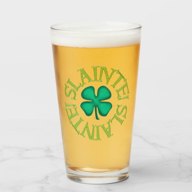 Slainte glass tumbler (Front Filled)