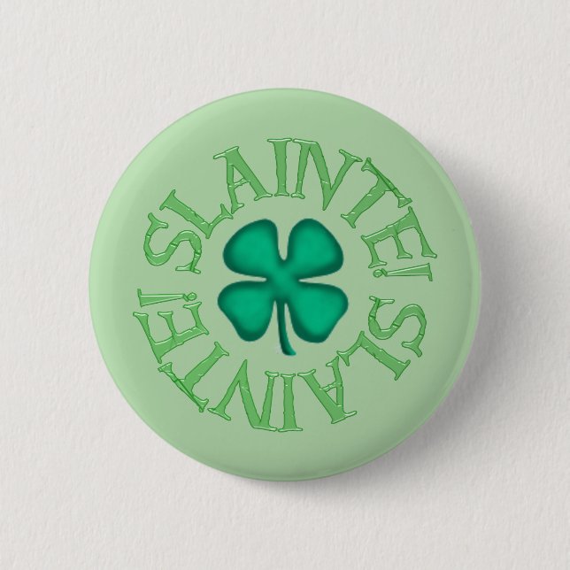 Slainte green button (Front)