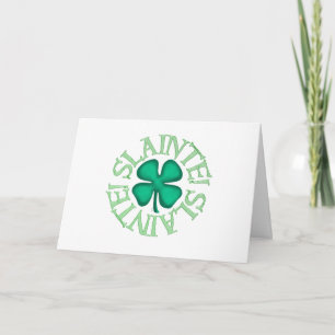 Slainte greeting card (horizontal)