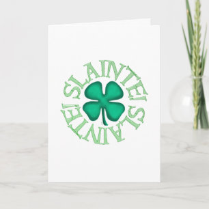 Slainte greeting card (vertical)