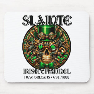Slainte Irish Channel New Orleans St. Patricks Day Mouse Mat