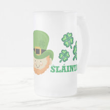 Sláinte! Irish leprechaun and shamrocks