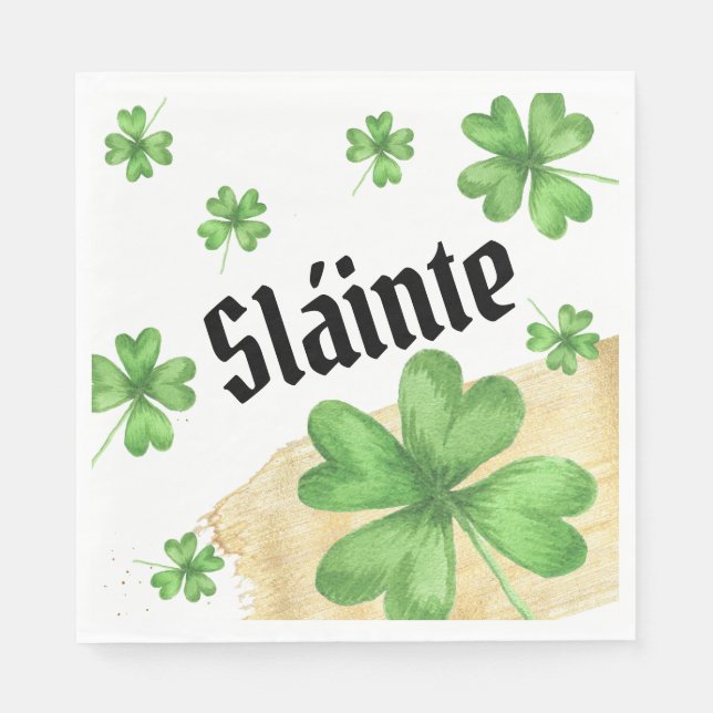 Slainte Irish Napkin (Front)