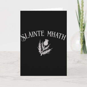 Slàinte Mhath Scottihistle Emblem Scotland Pride C Card