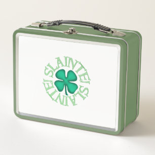 Slainte white and green lunchbox